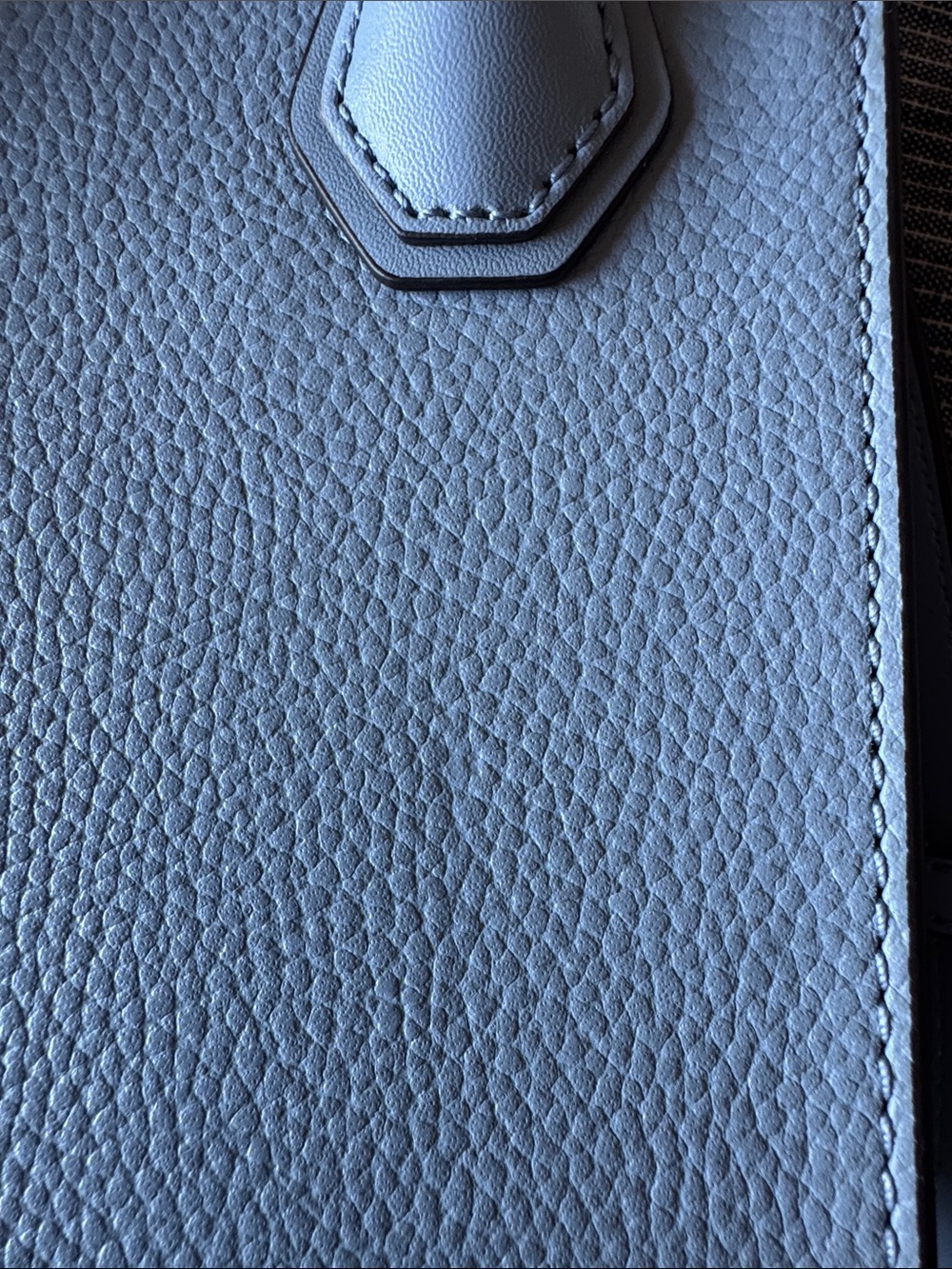 Michael Kors Light Blue Pebbled Leather Mini Tote Crossbody - Picture 6 of 6